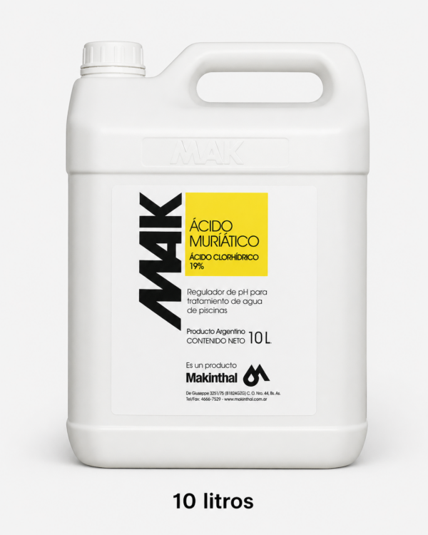 MAK HCl Solution 19% en bidón de 10 litros
