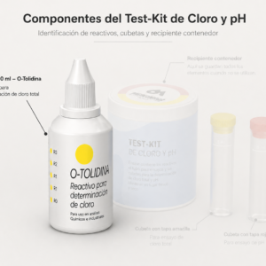 MAK_REPUESTO_OT_30ml Reactivo de repuesto de 30 ml, para cloro total, MAK